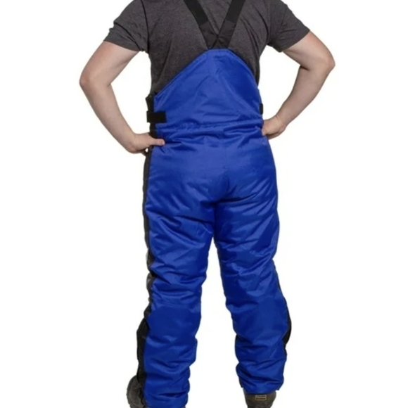 Mossi men's size 2X Large blue & black insulated warm bib snow pants EUC - Picture 4 of 13